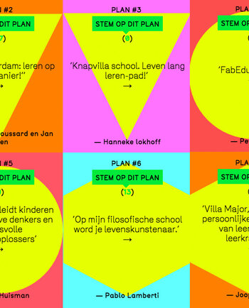 Het stemmen is begonnen! Ga naar www.onzenieuweschool.nl om de 124 plannen te bekijken en te stemmen.