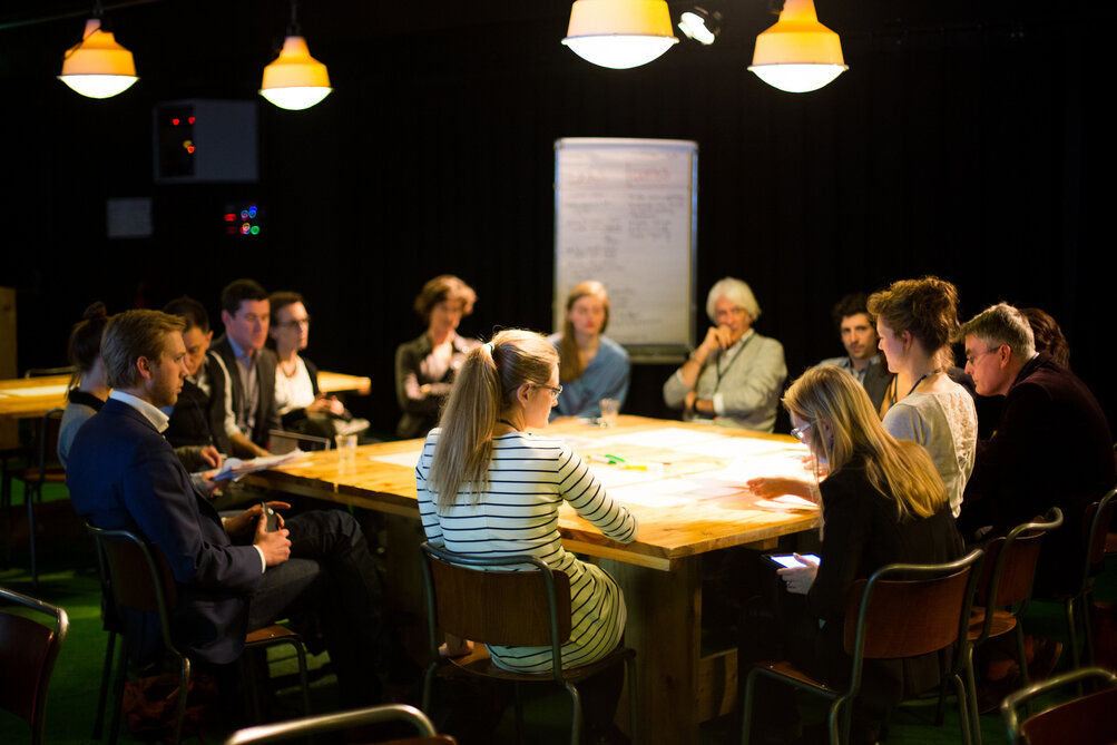 Workshop during the kick off of the European Social Innovation Competition 2016 in Amsterdam.