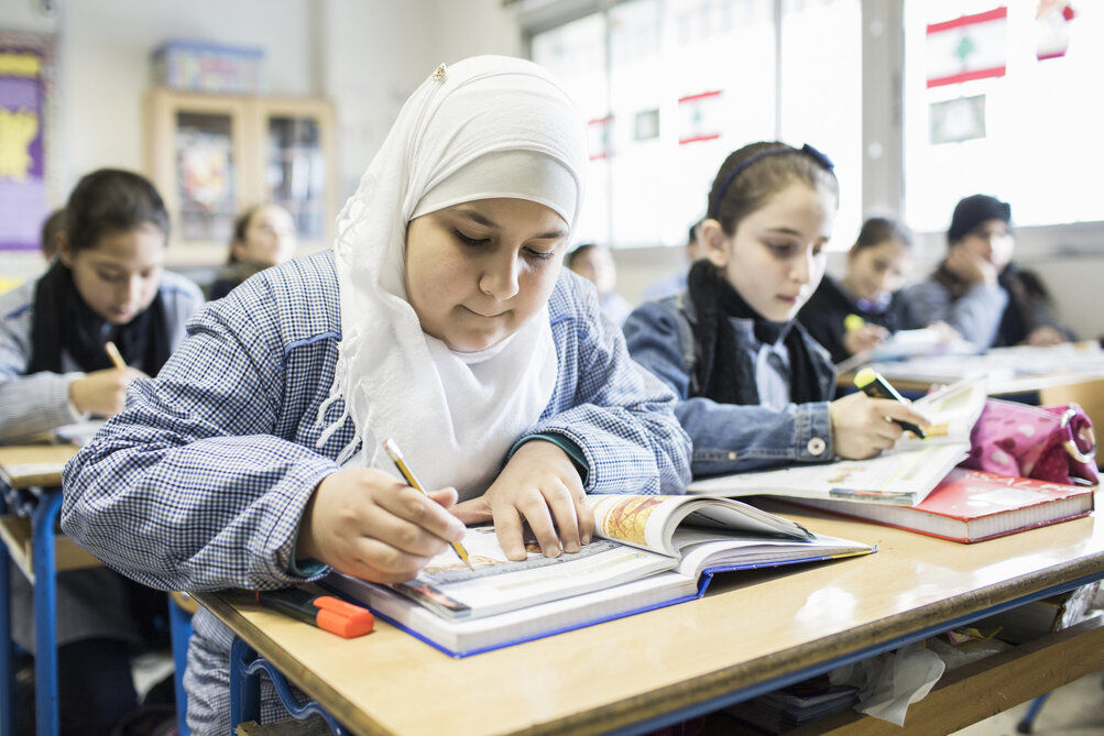 Syrische en Libanese kinderen in de Klas.