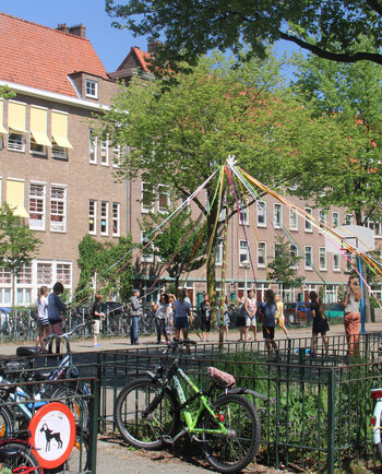 Schoolplein van de Geert Groote School in Amsterdam